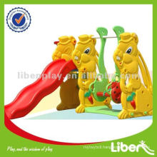 Outdoor Kids Plastic Slide With Swing LE-HT006